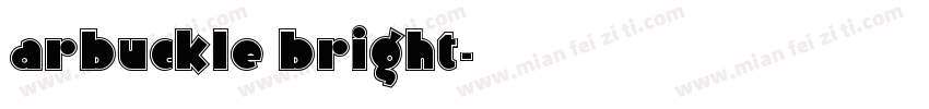 arbuckle bright字体转换